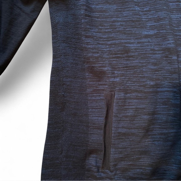 Express Navy Patterned Zip-Up Jacket - Picture 6 of 6